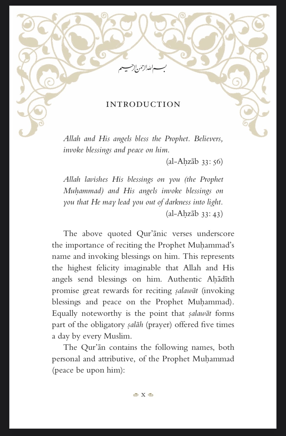 BLESSED NAMES AND CHARACTERISTICS OF PROPHET MUHAMMAD