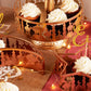 Copper/Bronze Metal Eid/Ramadan Moon & Star Food Serving Tins