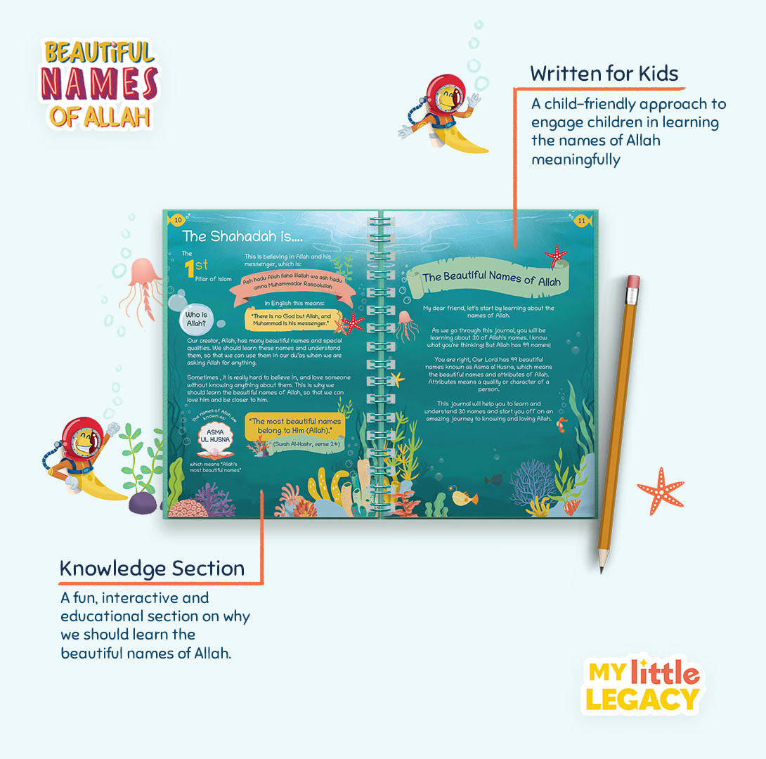 My Little Legacy: Names of Allah Journal & Activity Book