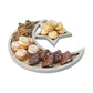 Rustic Plain Wooden Crescent Moon & Star Eid/Ramadan Food Serving Tray